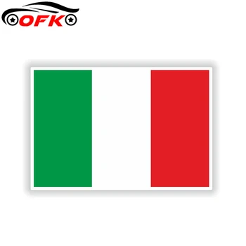 Отразяваща Флаг на Италия Креативна Стикер На Колата Стикер На Мотор Аксесоари 14,1 СМ * 9,4 СМ