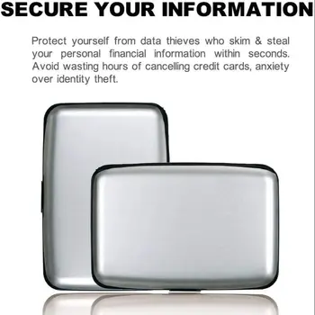 Притежател на кредитна карта от Портфейла на начина, 1 блок РФИД Нов алуминий С възможност да се предпазят от РФИД