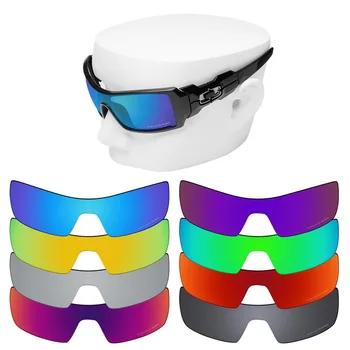 Сменяеми лещи OOWLIT със защита от надраскване с Поляризирани очила с надпис Oakley Oil Rig