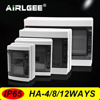 Странично HA серия 5/8/12Ways Домашното осветление, Ел. Разпределителните Скоростна MCB Водоустойчив Разпределителните Кутия ABS + PC Пластмаса