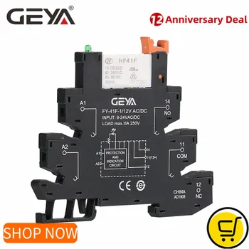 Схема за защита релейного модул GEYA Slim 6A реле 12 v dc/ac или 24 vdc/ac 48 постоянен ток/за променлив ток или 110 vac 230 vac Релеен конектор е с дебелина 6,2 мм