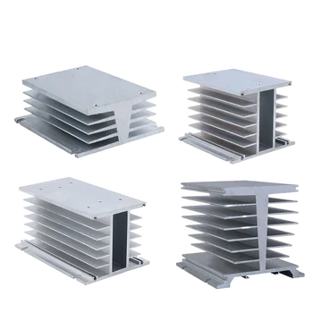 Трифазни алуминиев радиатор SSR 60A 80A 100A 150A 200A 300A 400A Высокомощный радиатор на постоянен ток в променлив Променлив ток В променлив ток