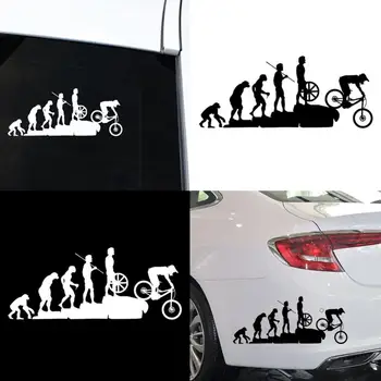 Украса Забавни Стикери Стикер Отразяваща Декор Еволюцията на Човека МТВ Велосипед Автомобил, Украса Кола