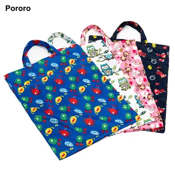Чанта за памперси Pororo за дрехи и аксесоари за най-малките момчета, непромокаеми бебешки тъкани чанти за съхранение на пелените голям размер