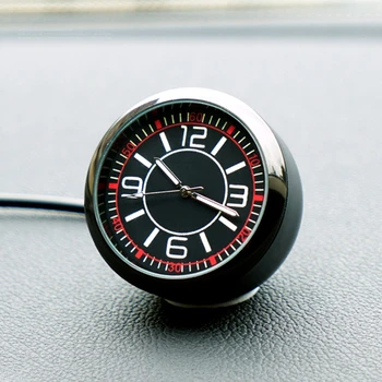 Часовник на Арматурното Табло на Автомобила, Универсални Кварцов Светещи Часовници, Стъклени Огледално Автомобилни Часовници, Аксесоари за Автомобили
