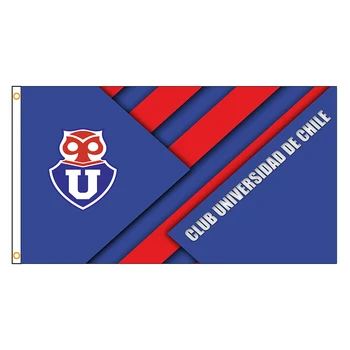 Чилийски Клуб Universidad de Social y Футболна Игра 90x150 см Полиестер Печатни Флаг Банер За Украса